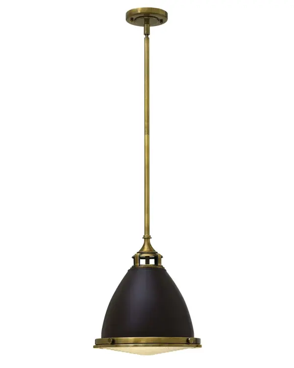 Amelia’s classic pendant design reinvents vintage details with a cast glass fitter, cast metal trim ring and ornamental clasps. Bold finish options glow with retro inspiration.