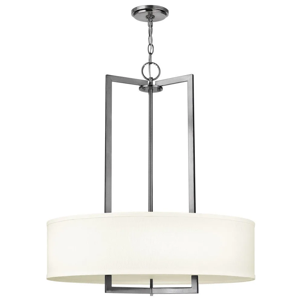 Hampton LED Chandelier in Antique Nickel
