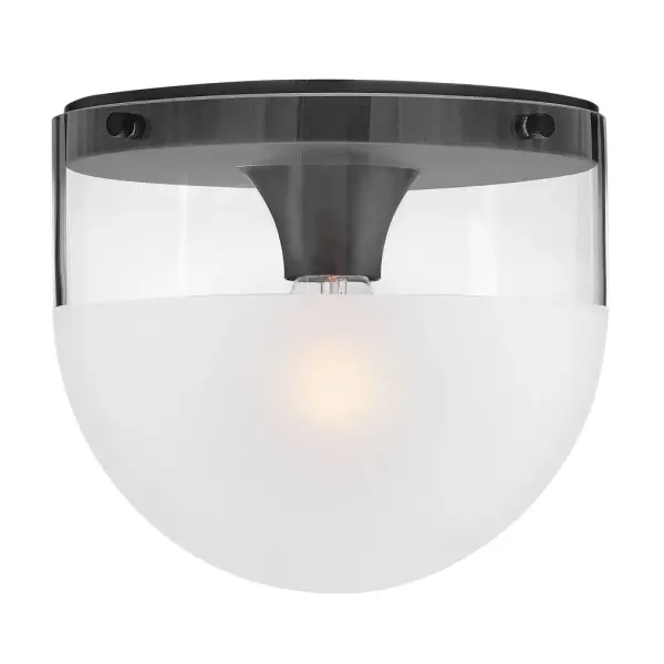 Beck's transitional style is reinforced by a smooth Lacquered Brass or Black finish paired with an etch-dipped glass shade offering texture and visual interest.