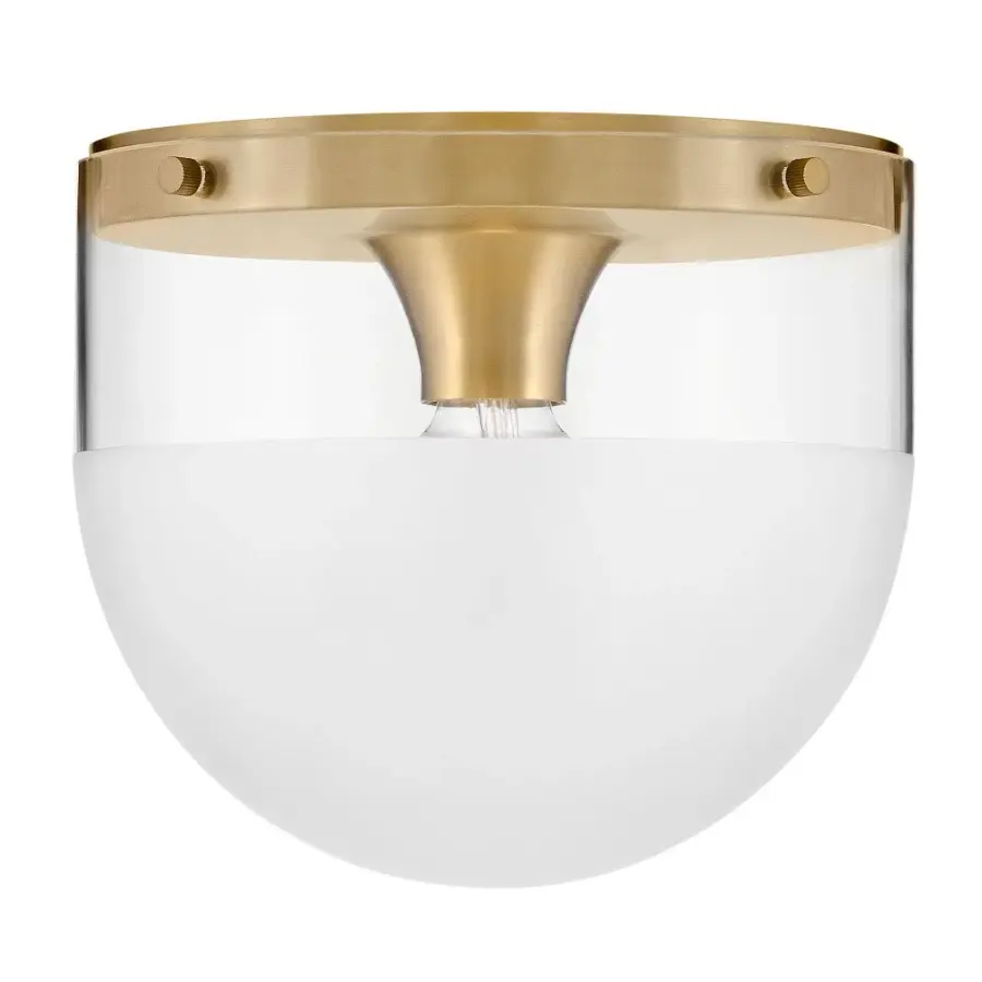 Beck LED Flush Mount in Lacquered Brass - Image 2