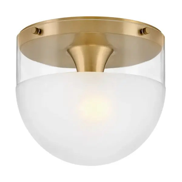 Beck LED Flush Mount in Lacquered Brass - Image 3