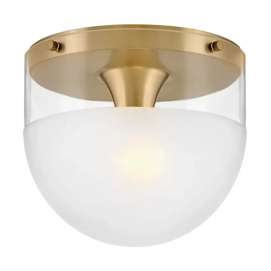Beck LED Flush Mount in Lacquered Brass - Image 3