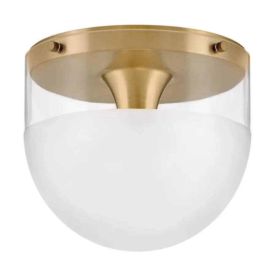 Beck LED Flush Mount in Lacquered Brass - Image 4