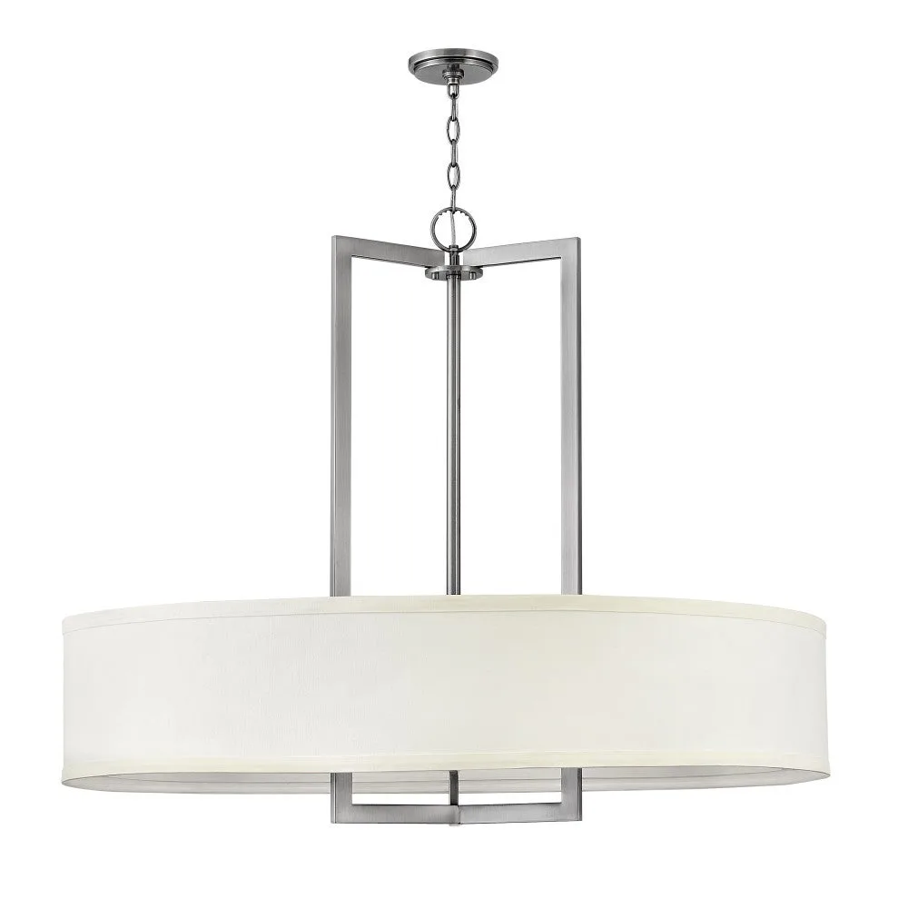 Hampton LED Chandelier in Antique Nickel
