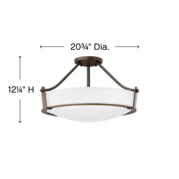 Hathaway’s striking design features a bold shade held in place by three intersecting, floating arms with unique forged uprights and ring detail for a modern style. Available in Heritage Brass with etched glass, Olde Bronze with etched glass, Olde Bronze with etched amber glass and Antique Nickel with etched glass. - alternate view
