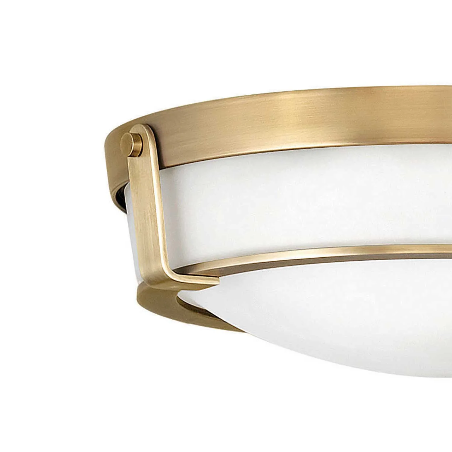 Hathaway LED Flush Mount in Heritage Brass