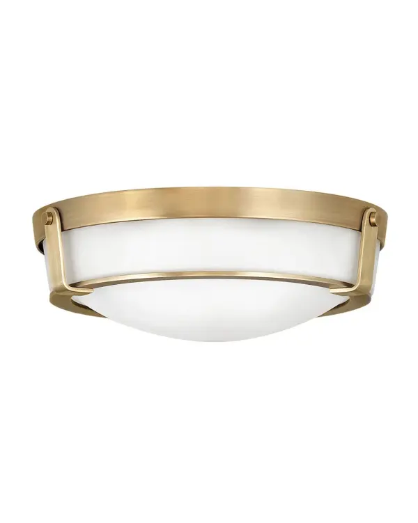 Hathaway LED Flush Mount in Heritage Brass - Image 2