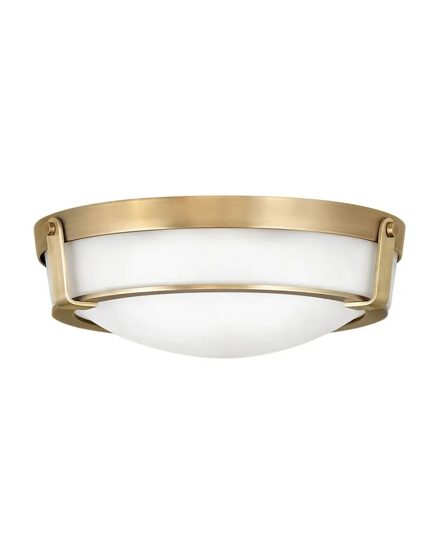 Hathaway LED Flush Mount in Heritage Brass - Image 2