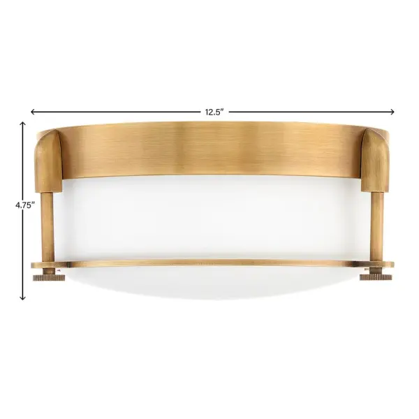 Colbin LED Flush Mount in Heritage Brass - Image 2
