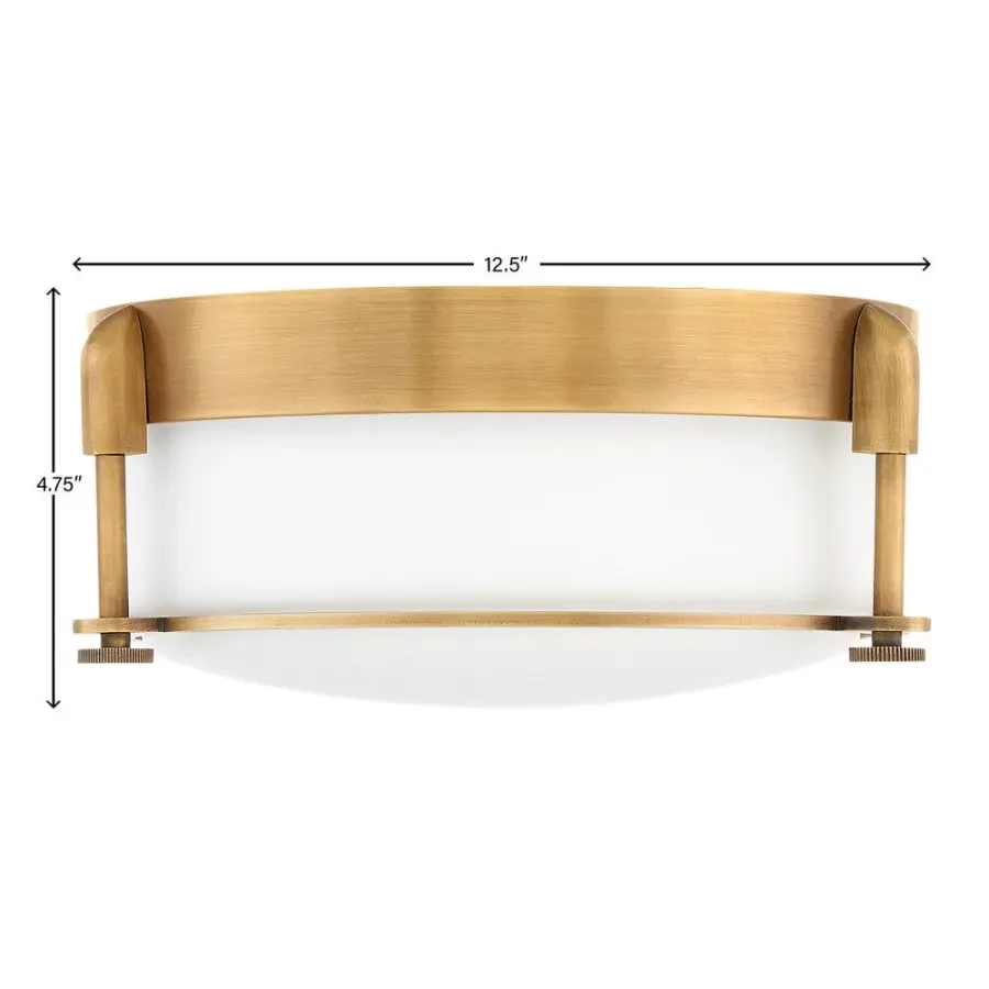 Colbin LED Flush Mount in Heritage Brass - Image 2