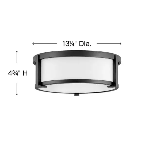 Lowell LED Flush Mount in Black - Image 2