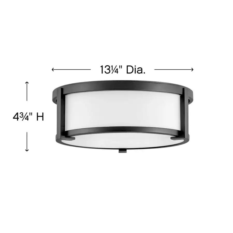 Lowell LED Flush Mount in Black - Image 2