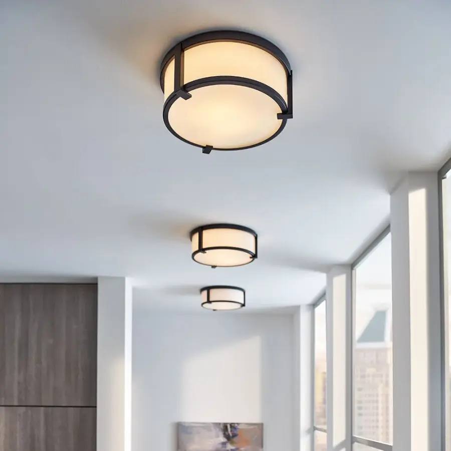 Lowell LED Flush Mount in Black - Image 4