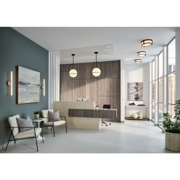 Lowell LED Flush Mount in Black - Image 7