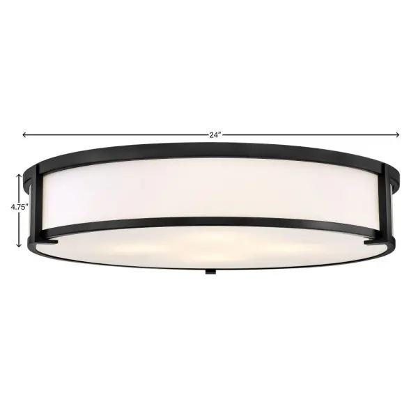 Lowell LED Flush Mount in Black - Image 2