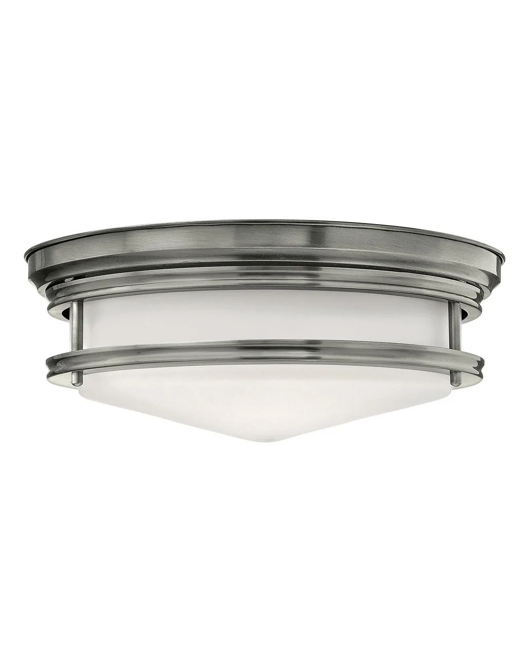 Hadley LED Flush Mount in Antique Nickel