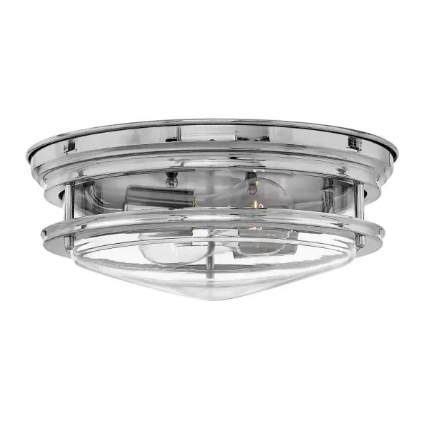 Hadley is a retro-styled collection available in four classic finish options: Antique Nickel, Brushed Bronze, Chrome and Oil Rubbed Bronze. The etched opal or clear one piece glass shade features a slim design that will complement a variety of decors.