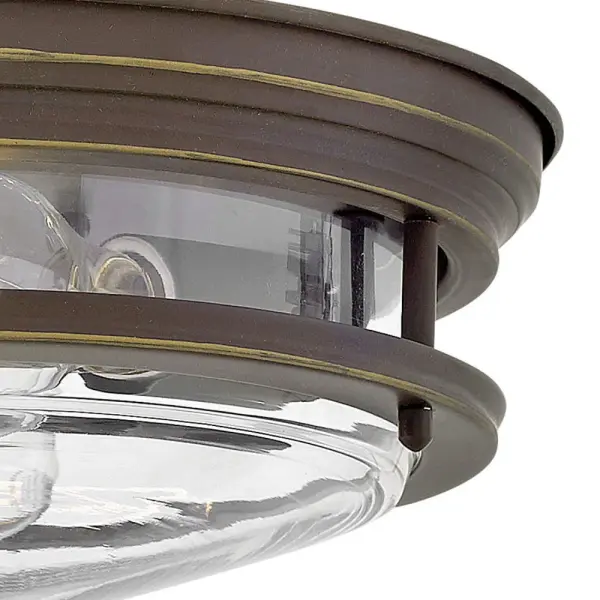 Hadley is a retro-styled collection available in four classic finish options: Antique Nickel, Brushed Bronze, Chrome and Oil Rubbed Bronze. The etched opal or clear one piece glass shade features a slim design that will complement a variety of decors. - alternate view