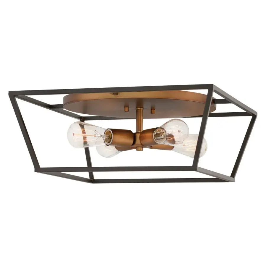 Fulton LED Flush Mount in Bronze - Image 1