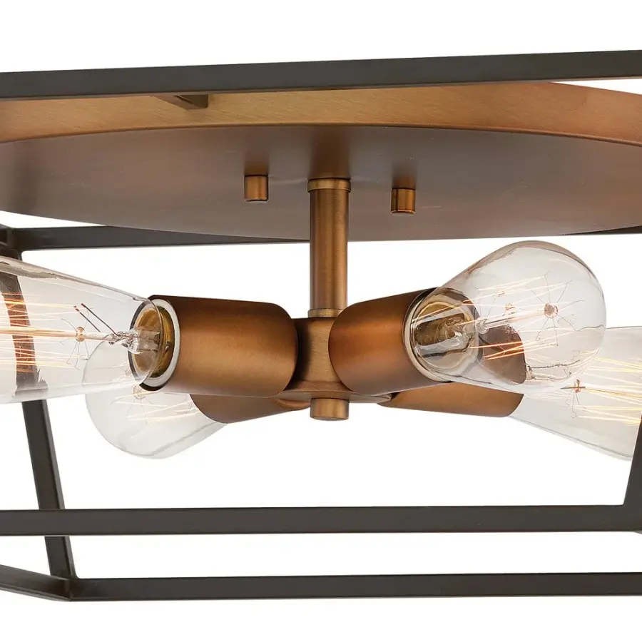 Fulton LED Flush Mount in Bronze - Image 2