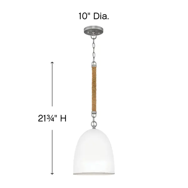 Nash LED Pendant in Antique Nickel - Image 5
