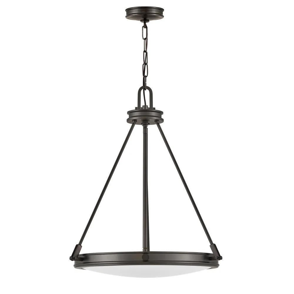 Collier LED Pendant in Black Oxide