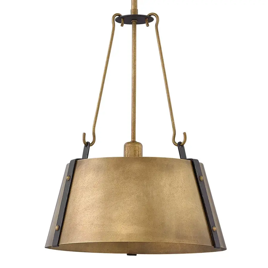Cartwright LED Pendant in Rustic Brass - Image 4