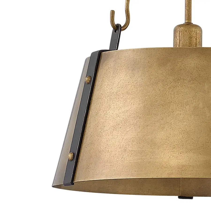 Cartwright LED Pendant in Rustic Brass - Image 5