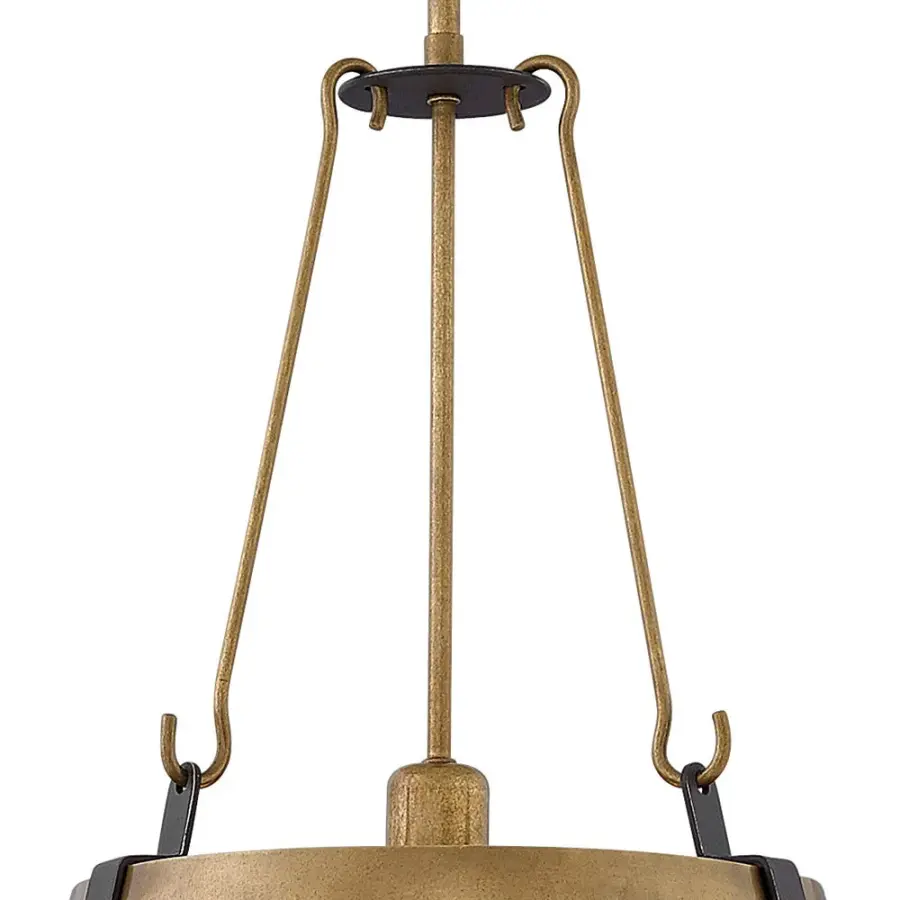 Cartwright LED Pendant in Rustic Brass - Image 6