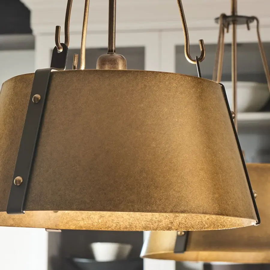 Cartwright LED Pendant in Rustic Brass - Image 8