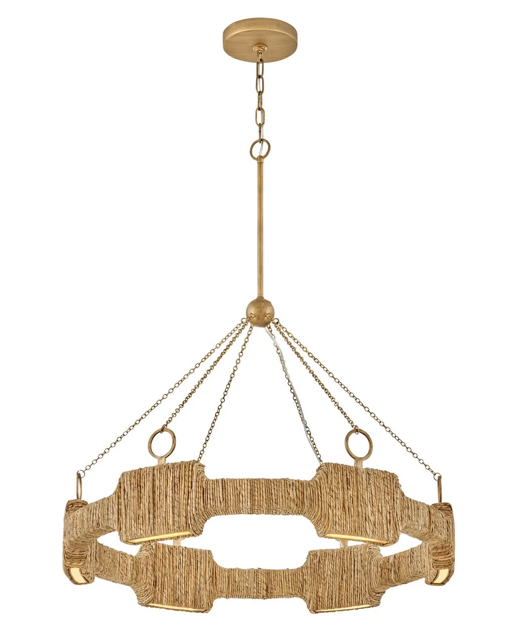 Raffi LED Chandelier in Burnished Gold