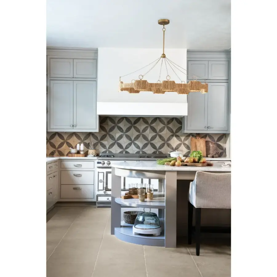 Raffi LED Linear Pendant in Burnished Gold - Image 11