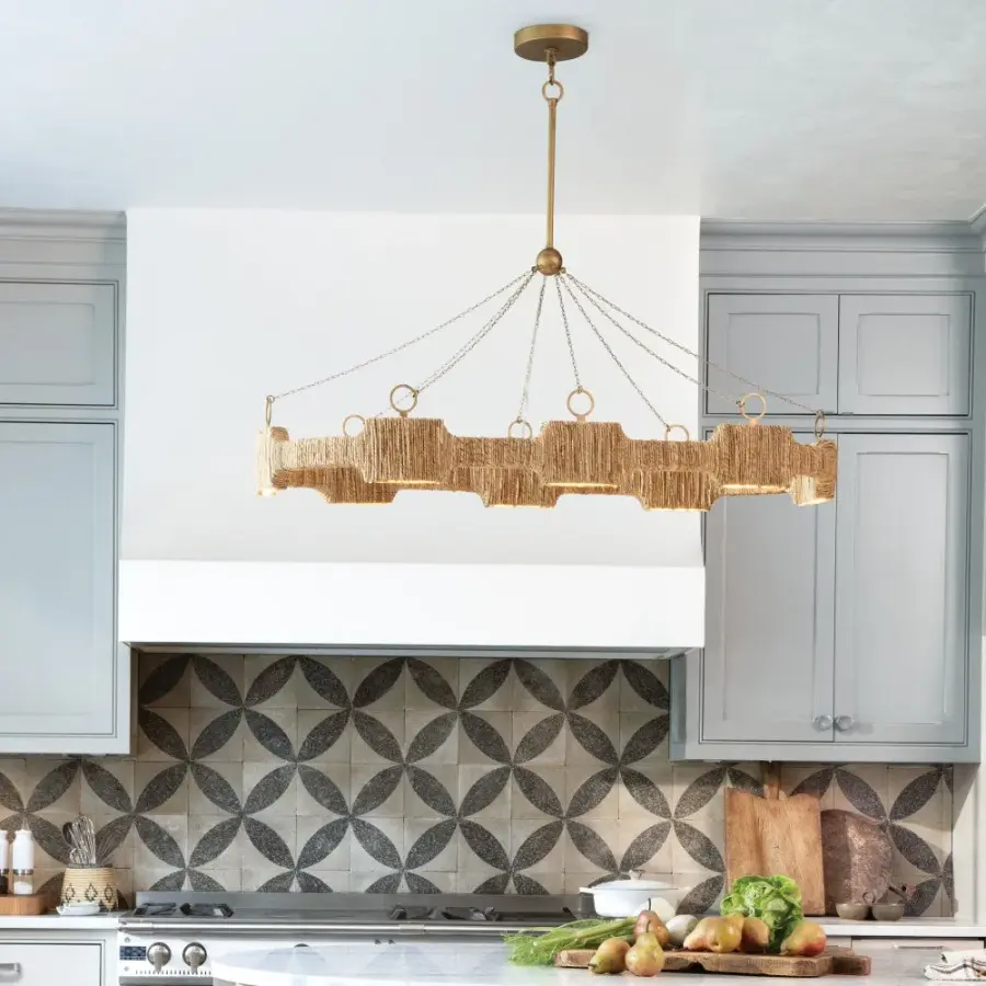 Raffi LED Linear Pendant in Burnished Gold - Image 13
