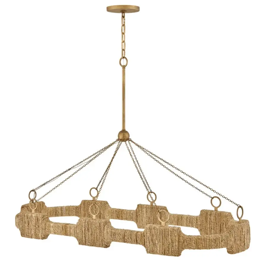 Raffi LED Linear Pendant in Burnished Gold - Image 5