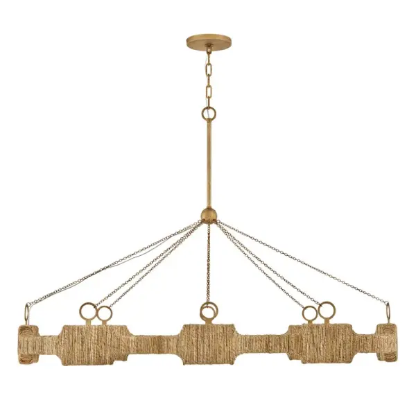 Raffi LED Linear Pendant in Burnished Gold - Image 6