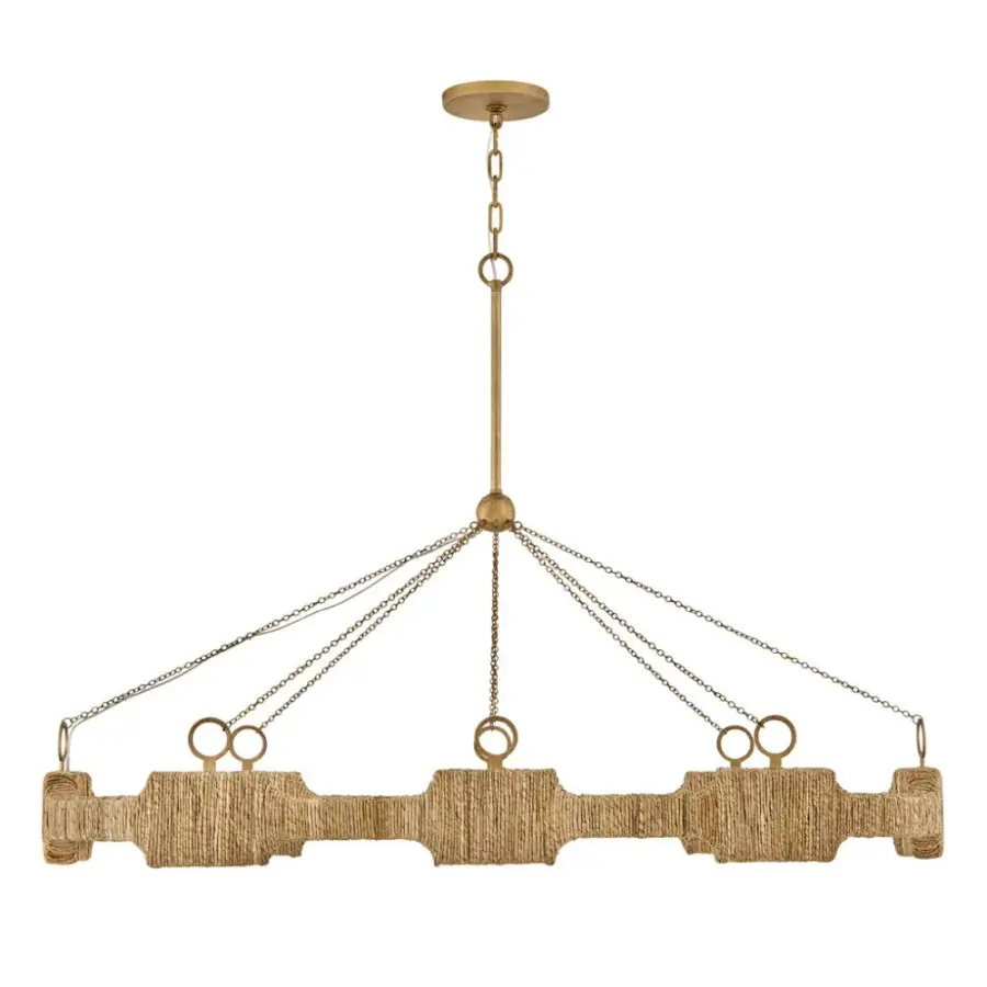 Raffi LED Linear Pendant in Burnished Gold - Image 6