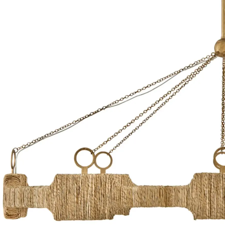 Raffi LED Linear Pendant in Burnished Gold - Image 9
