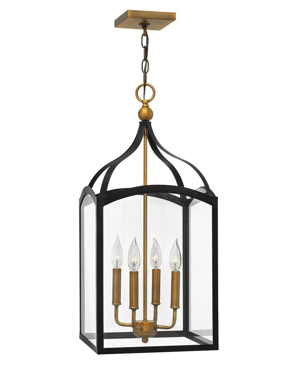 Clarendon LED Foyer Lantern in Bronze