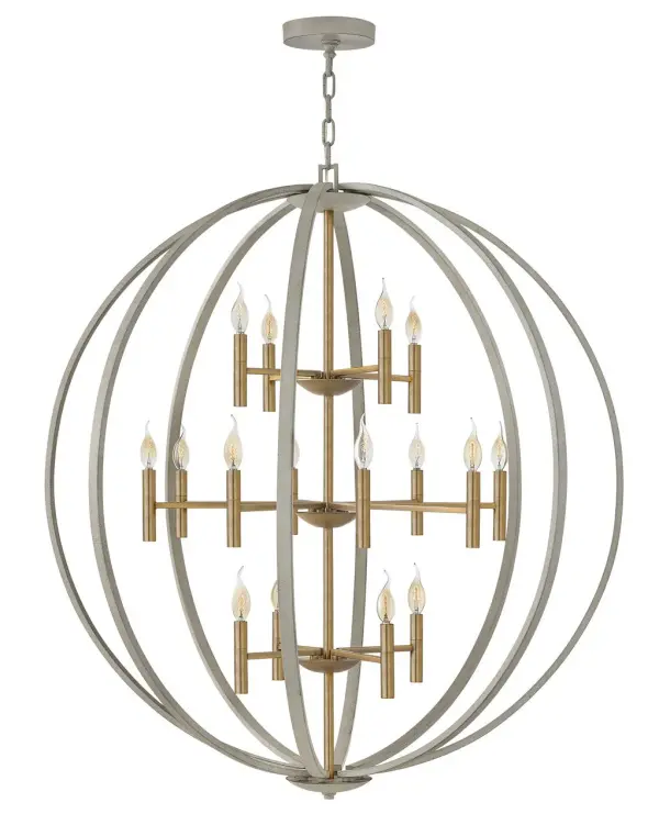 Double XL Three Tier Orb Chandelier