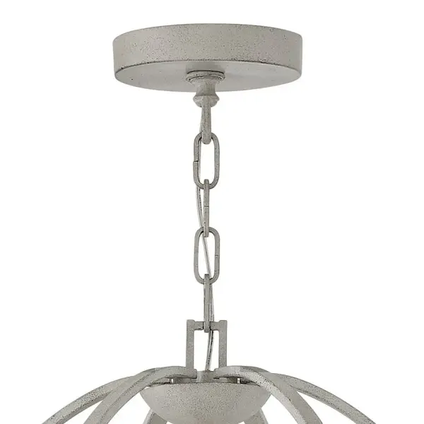 Euclid LED Chandelier in Cement Gray - Image 4