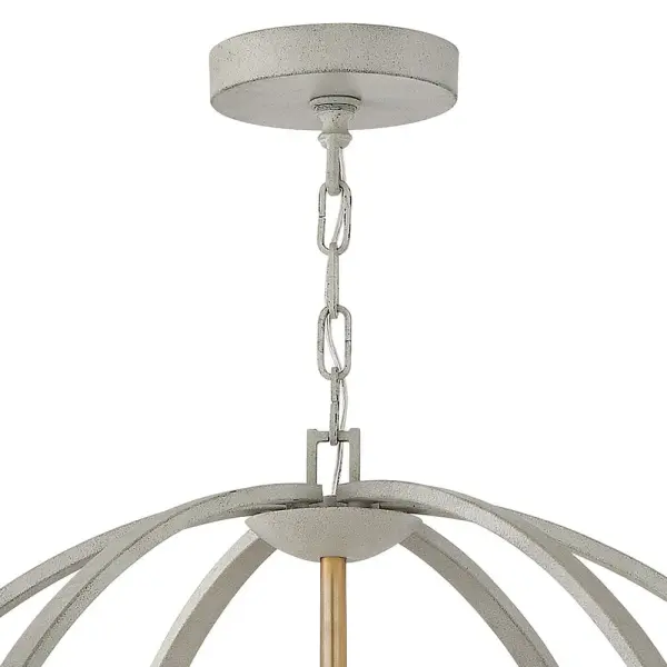 Euclid LED Chandelier in Cement Gray - Image 3