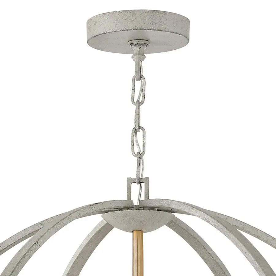 Euclid LED Chandelier in Cement Gray - Image 3
