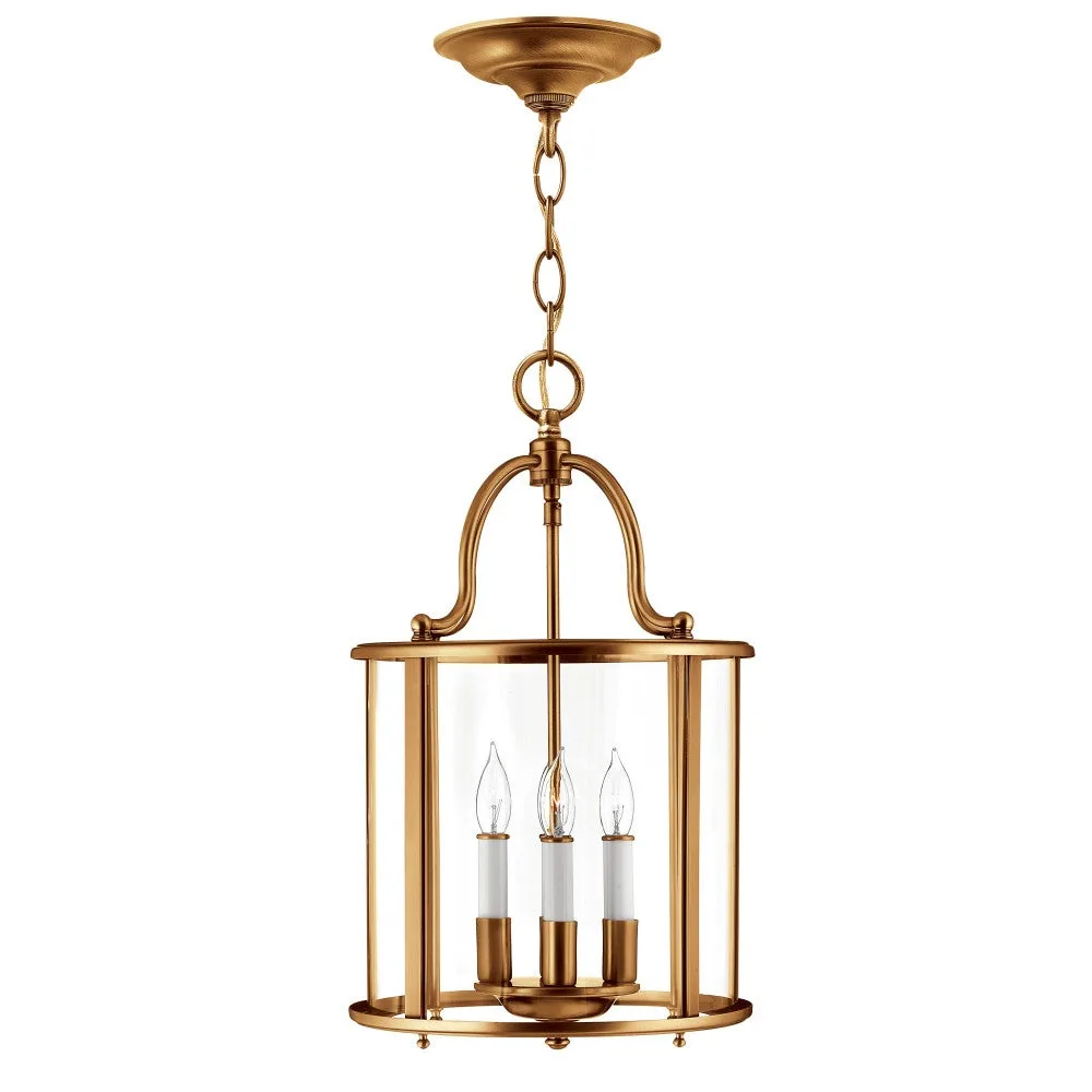 Gentry LED Chandelier in Heirloom Brass