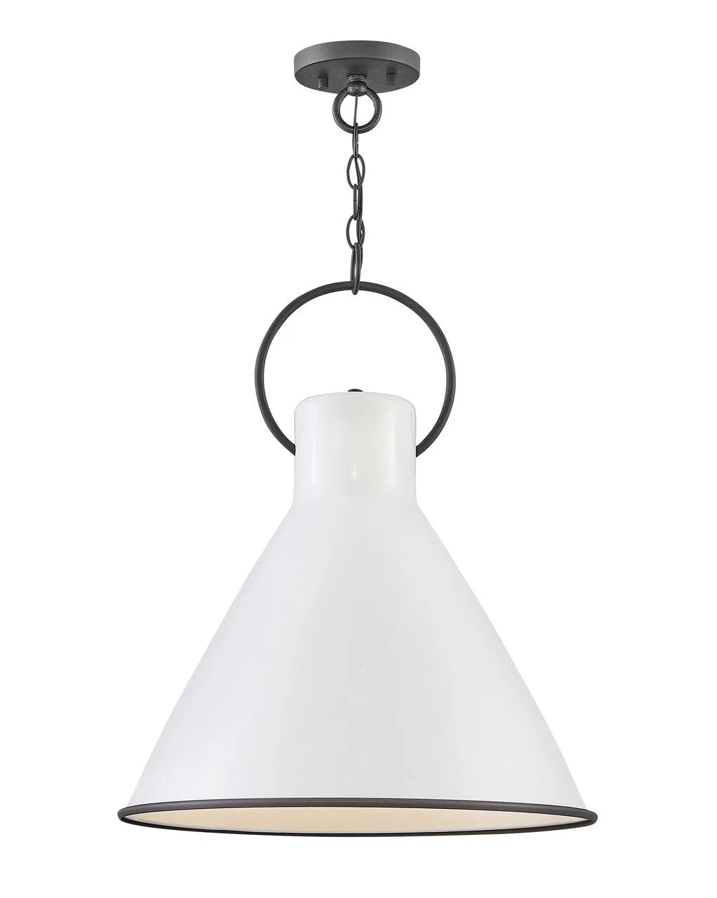 Winnie LED Pendant in Polished White