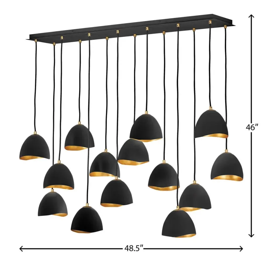 Medium Fourteen Light Linear - Image 2