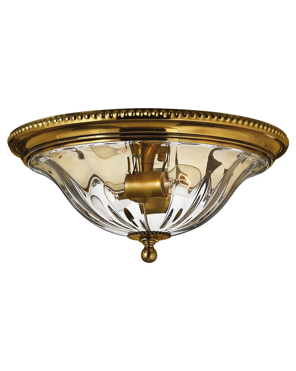 Cambridge LED Flush Mount in Burnished Brass