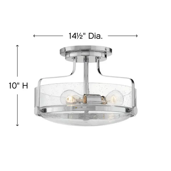 Medium Semi-Flush Mount - Image 2