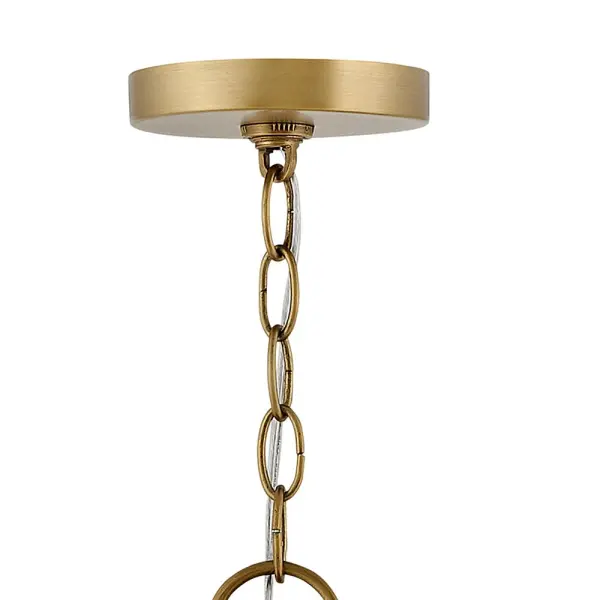 Aston LED Chandelier in Heritage Brass - Image 4