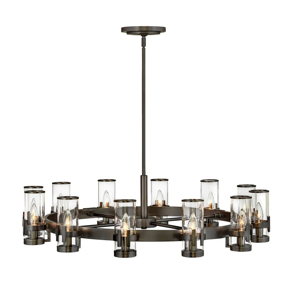 Reeve LED Chandelier in Black Oxide