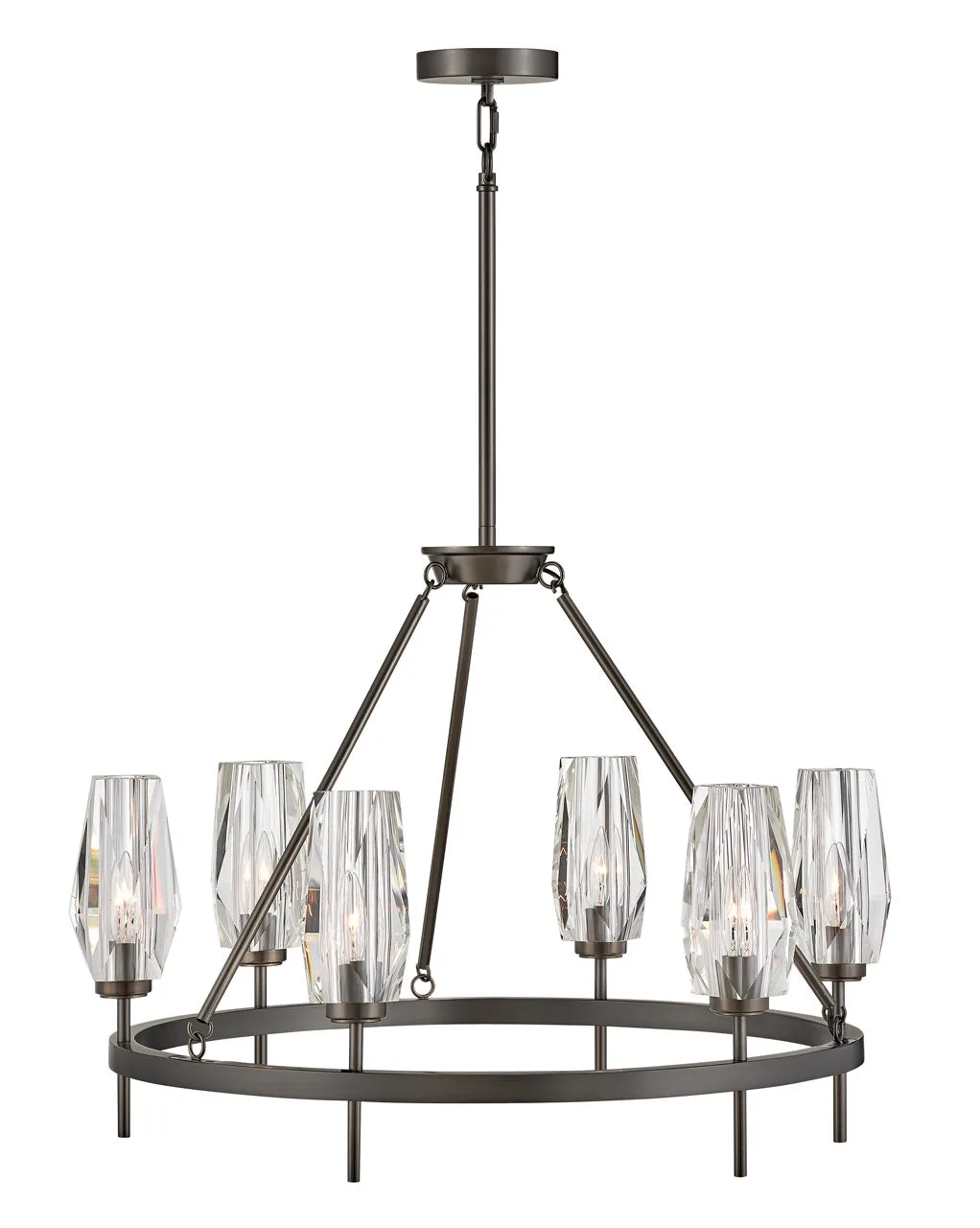 Ana LED Chandelier in Black Oxide